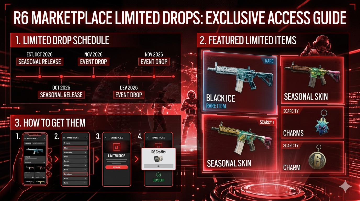 R6 Marketplace Limited Drops Items & How to Get Them
