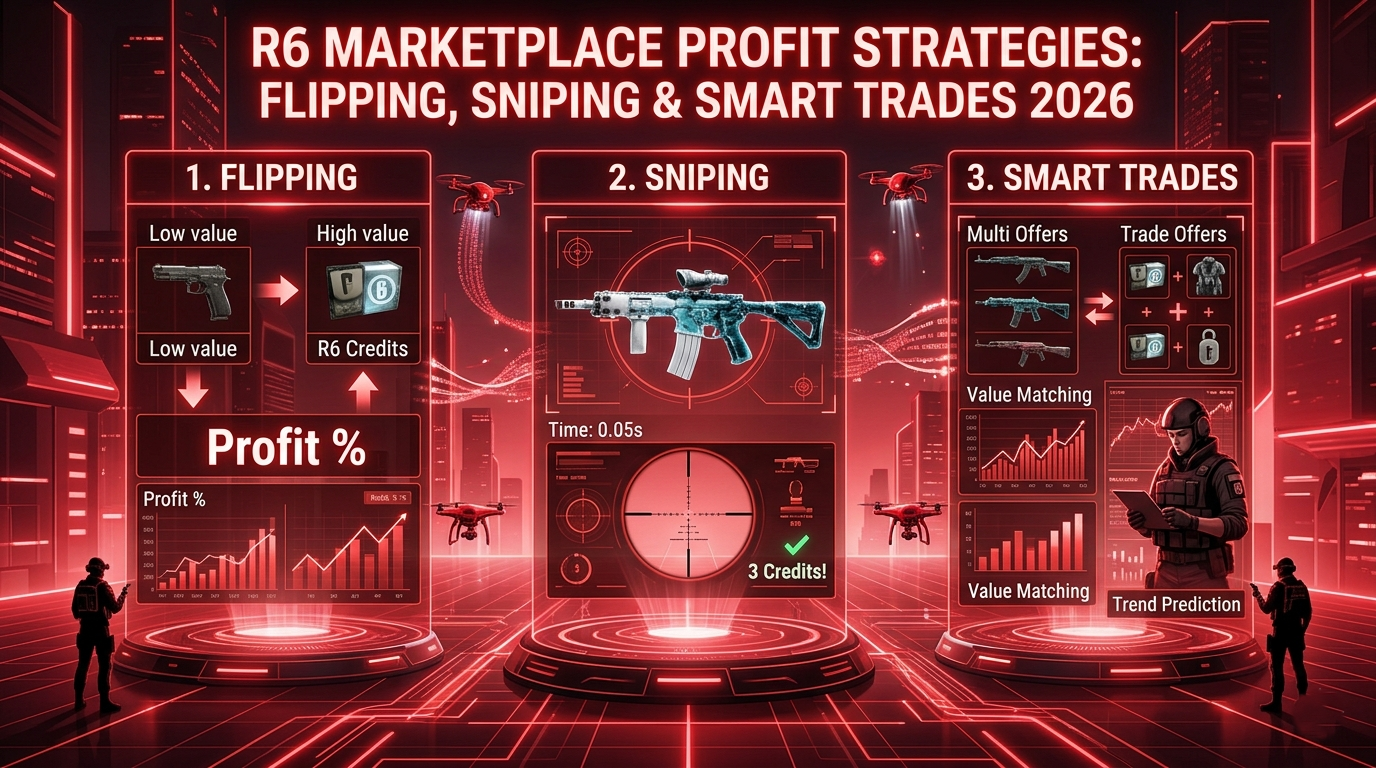 How to make profit on r6 marketplaces selling strategies.