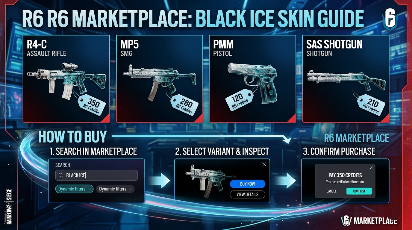 Black ice r6 marketplace Guide: Every Variant and How to Buy