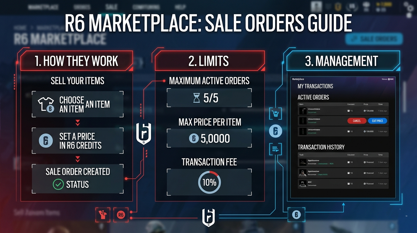 R6 Marketplace Sale Orders: How They Work, Limits & Management