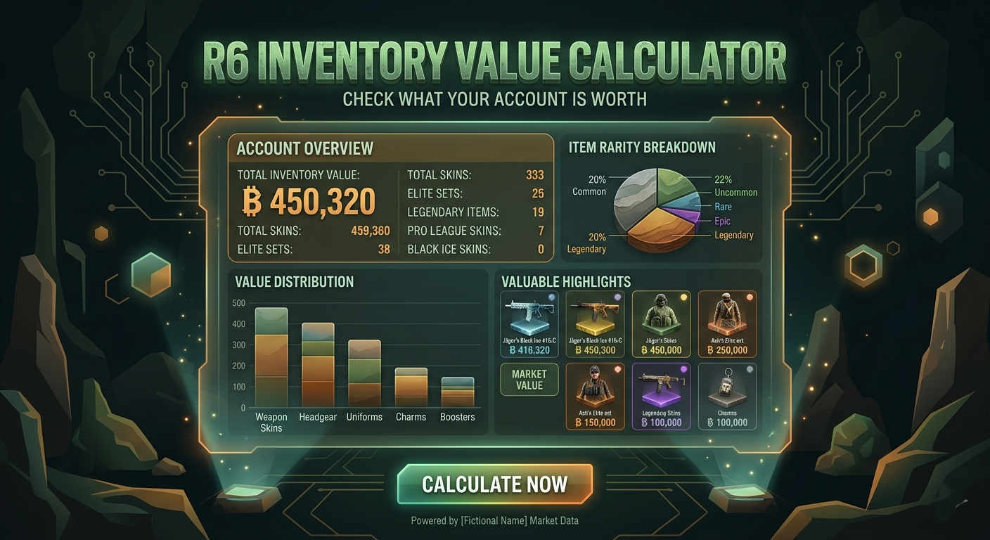 l r6 inventory checker: Check What Your Account Is Worth
